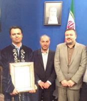 افتخار آفريني جناب آقاي دكتر بهمن  يوسفي دانشجوي phD بيوشيمي باليني دانشكده پزشكي